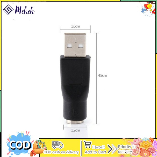 Đầu Chuyển Đổi usb Sang ps2 usb Cho ps2 Máy Tính Bàn