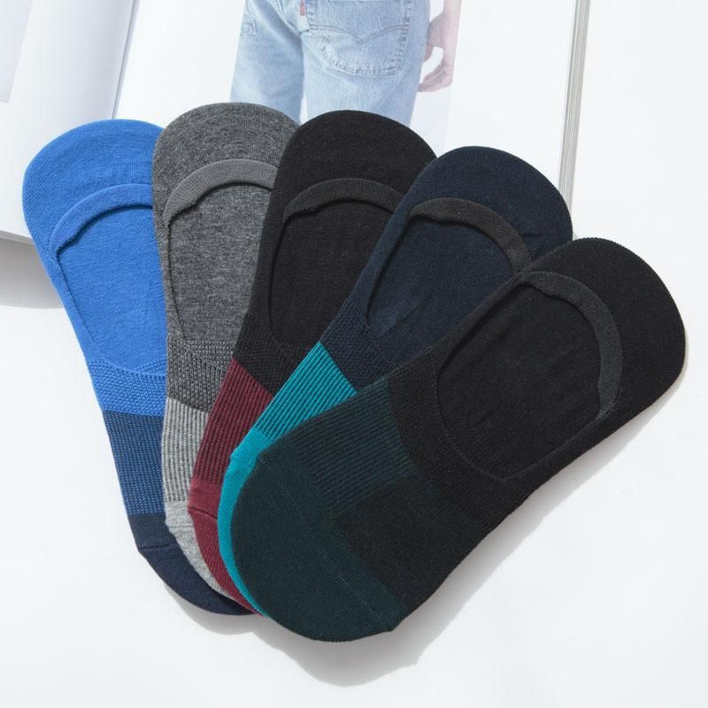 Hộp tất lười nam thời thượng Etipse cotton cao cấp phong cách tất Hàn Quốc, tất tàng hình nam chống tụt gót