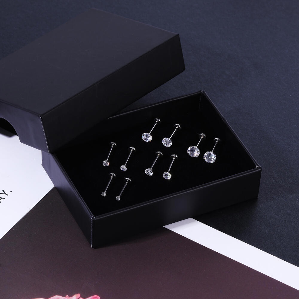 1 Cái Khuyên Môi Dạng Đinh Tán Bằng Thép Không Gỉ 316l 1.5-6mm
