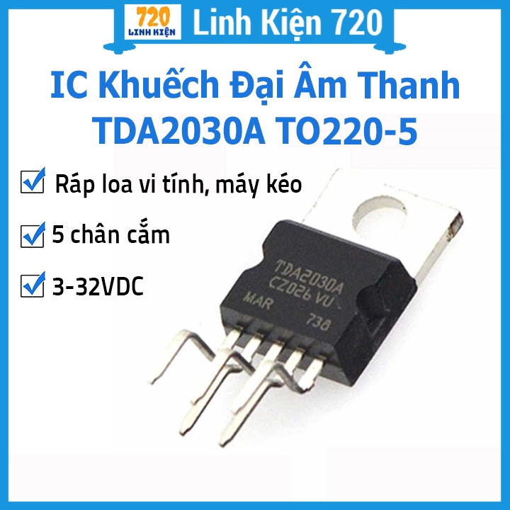 IC Khuếch Đại Âm Thanh TDA2030A TO220 5 chân