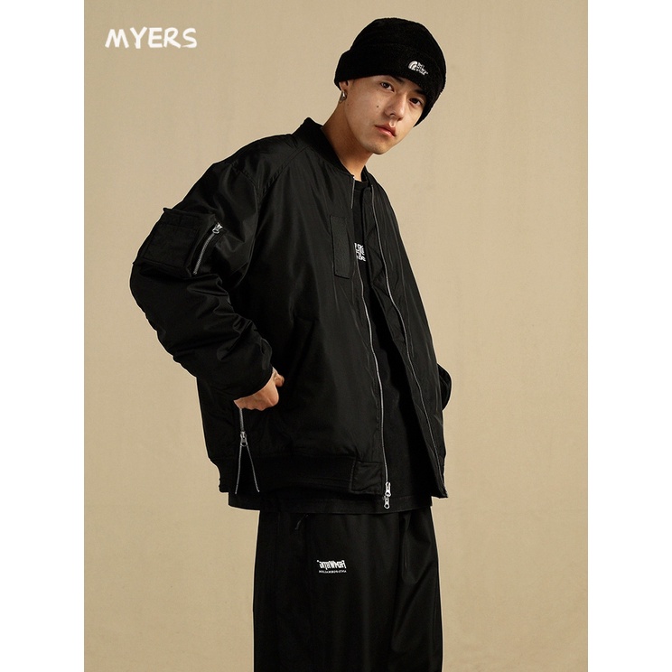 Myers Áo khoác nam và nữ chất lượng cao áo_khoác Zip rộng thoải mái 2023 NEW MJK2393HV4 41Z231013
