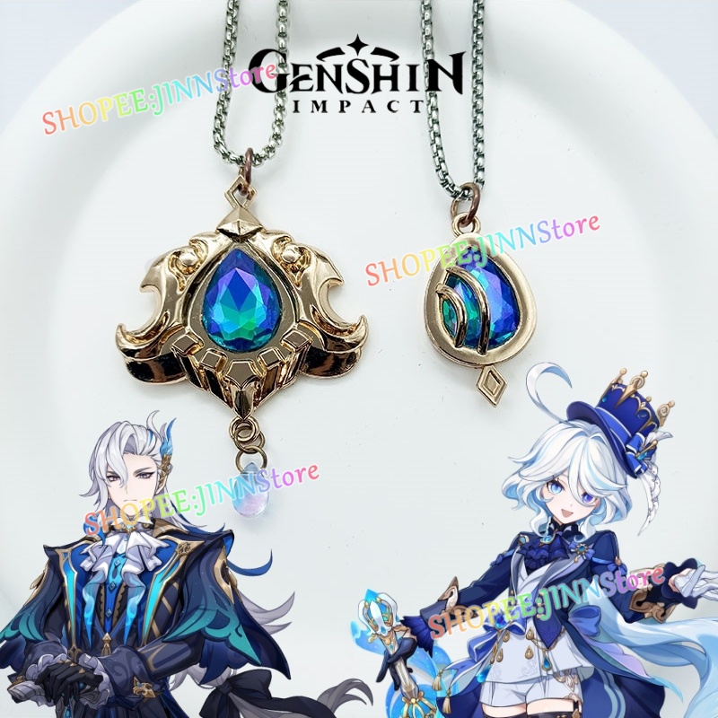 - Jn - Vòng Cổ Hóa Trang Nhân Vật game focalors furina game genshin furina / neuvillette vision Cho Cặp Đôi
