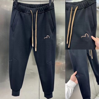 Thu Đông 2023 Dạo Phố Mặc Quần Nam M-3XL Lông Cừu Ấm Quần Legging Quần Rời Thể Thao Eo Co Giãn Phù Hợp Với Chân Nhỏ