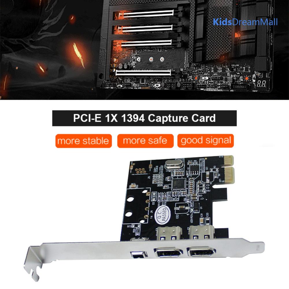 Card video Pcie 1x Sang 16x 1394 Kèm 6 pin Và Thẻ Chuyển Đổi 4 pin
