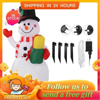 Onebuy Người tuyết Giáng sinh bơm hơi 1,5 mét thổi lên tiếng ồn thấp cho bữa tiệc