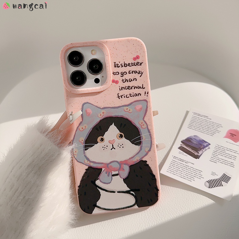Ốp Điện Thoại Mềm Hình Mèo Đeo Nơ Dễ Thương Cho iphone 15 14 13 12 11 pro xs max xr x 7 8 plus