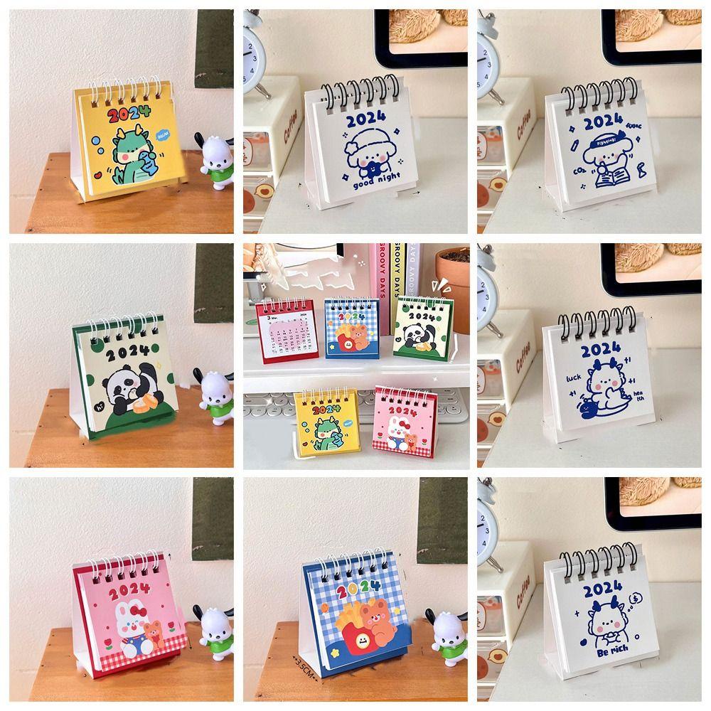 Back2life Lịch Để Bàn mini Họa Tiết Động Vật 2024