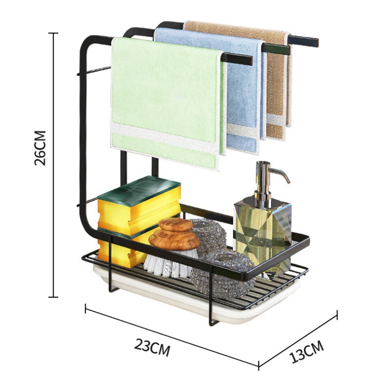 Giá Đỡ Xà Phòng Mút Rửa Chén Treo Tường Nhà Tắm Tiện Lợi