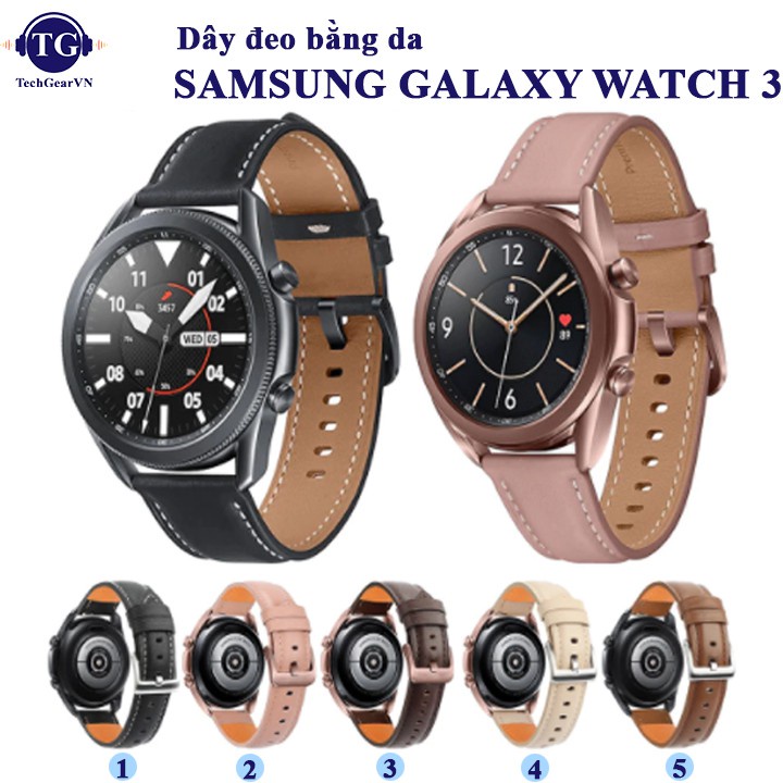 Dây da cho đồng hồ Samsung Galaxy Watch 3