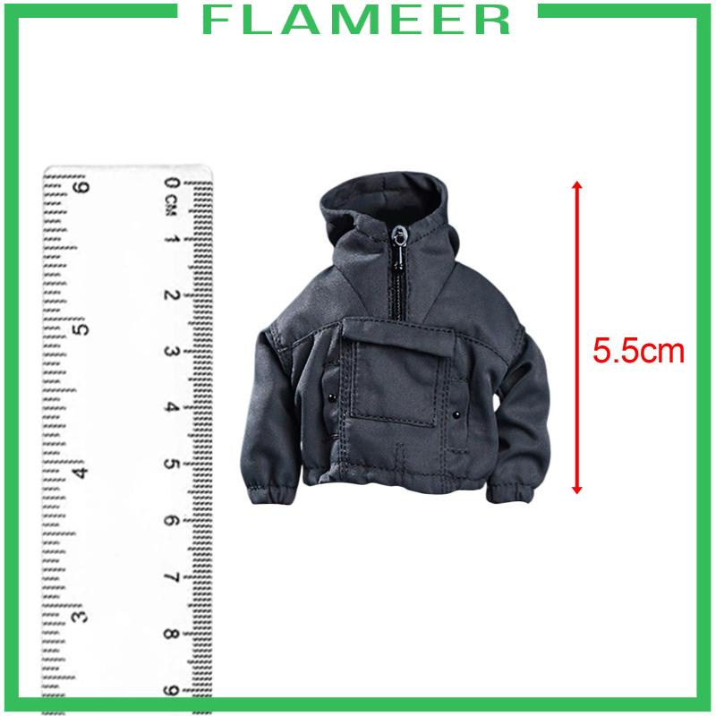Thời Trang Áo Hoodie Tay Dài Có Khóa Kéo Tỉ Lệ 1: 12 Cho Mô Hình Người Lính 6 "