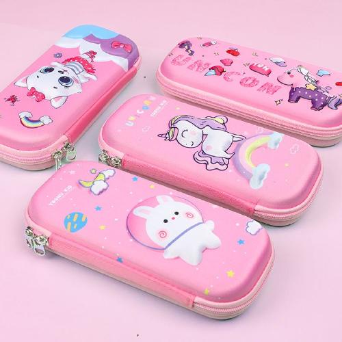 - Hộp bút có 3 ngăn hình 3D Aimilo bé trai bé gái hình nhân vật hoạt hình chống thấm nước cho trẻ em