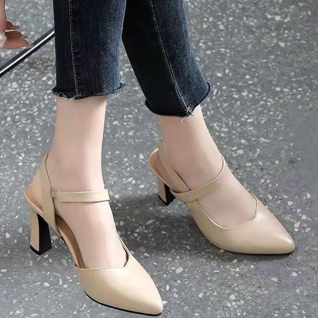 Thanh Toán Khi Nhận Hàng Giày Cao Gót Da Mềm Thời Trang Mùa Hè 2023 Dành Cho Nữ
