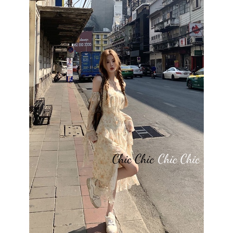 Chic Chic váy nữ Đầm Body Cho thời váy Korean Popular Vintage Fashion WLQ23A0MP7 42Z231018 | BigBuy360 - bigbuy360.vn
