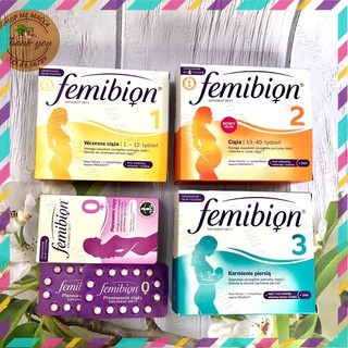 Vitamin bầu femibion số 0,1,2,3 số 1 châu âu chính hãng