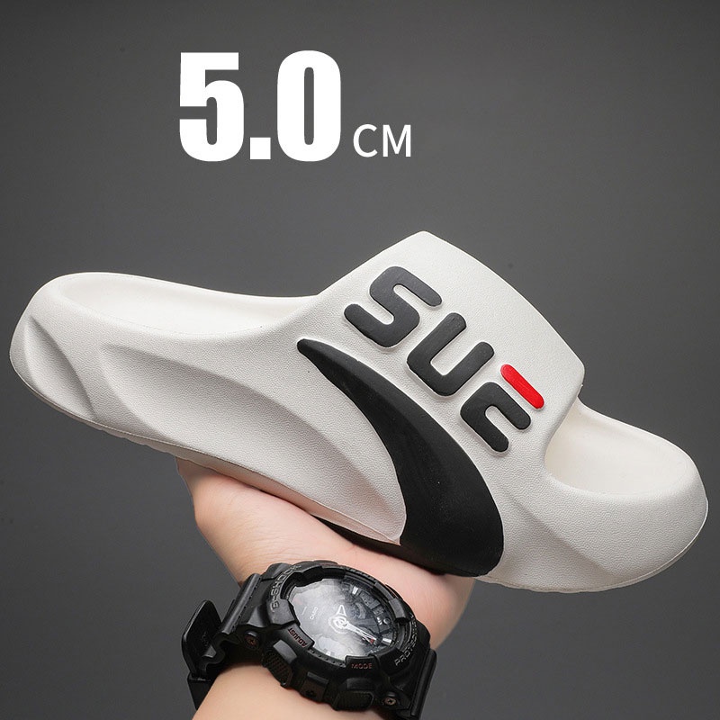 Dép Quai Ngang Đế Dày Tăng Chiều Cao Chống Trượt Thời Trang Cho Nam