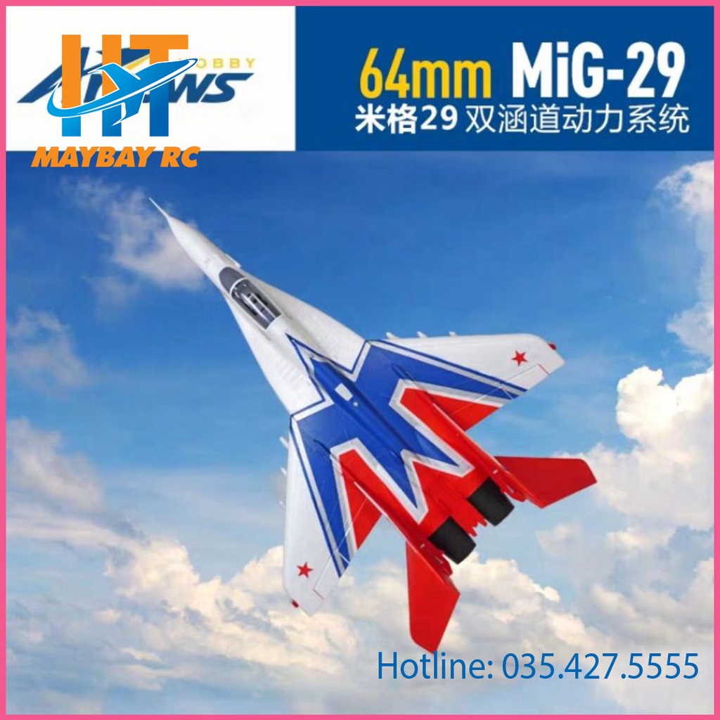 Máy bay điều khiển MIG 29 dual EDF 64mm MiG-29 64mm EDF PNPtặng ôtô tặng ô tô