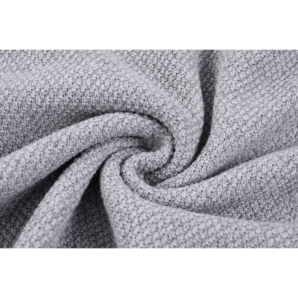 Áo sweater cotton Dệt Kim Cổ Đứng Có Dây Kéo Nửa Thân Giữ Ấm Mùa Thu Đông Thời Trang Cho Nam tommy