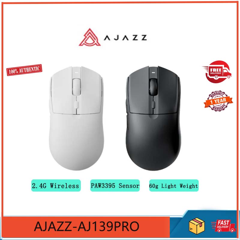 Ajazz aj139 pro Hai Chế Độ Chuột Không Dây Chơi game Trọng Lượng Nhẹ Im Lặng Chuyên Nghiệp
