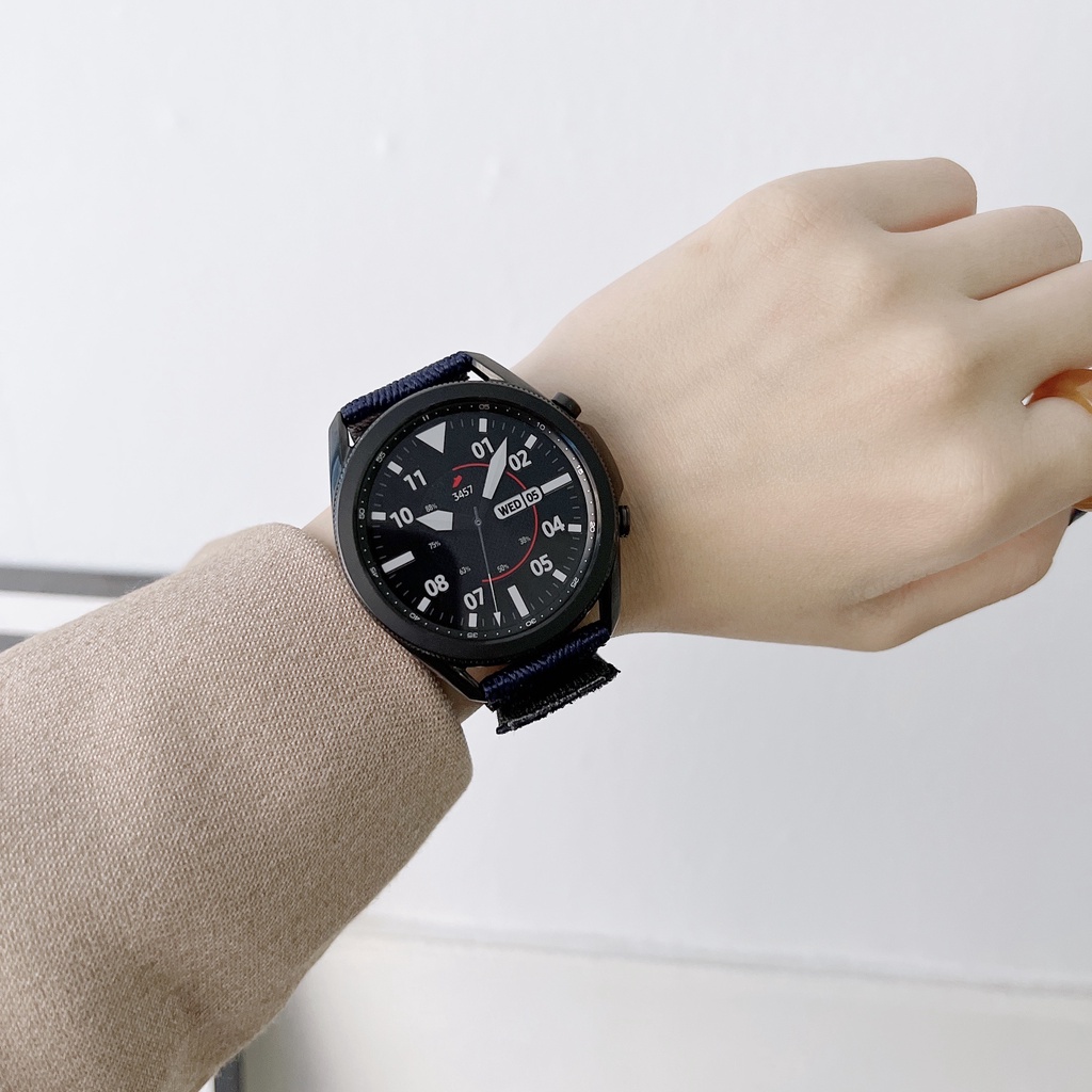 Dây Đeo nylon 22mm Cho Đồng Hồ Thông Minh samsung gear s3 amazfit bip huawei gt 2 pro huawei gt2 46mm