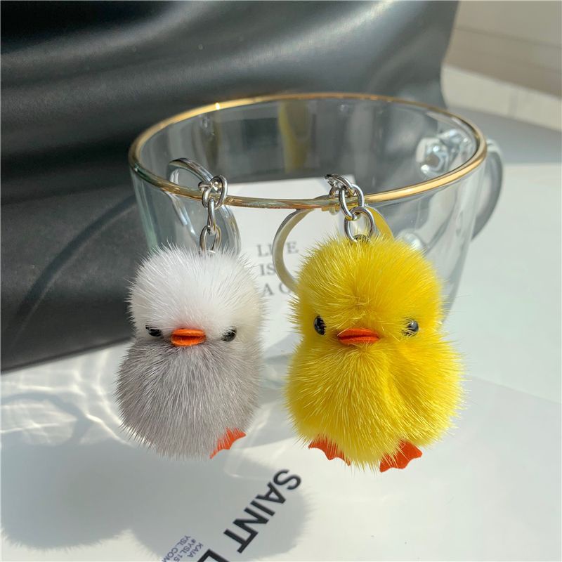 Móc Khóa Hình Vịt Con Bằng Lông Nhung Dễ Thương Xinh Xắn