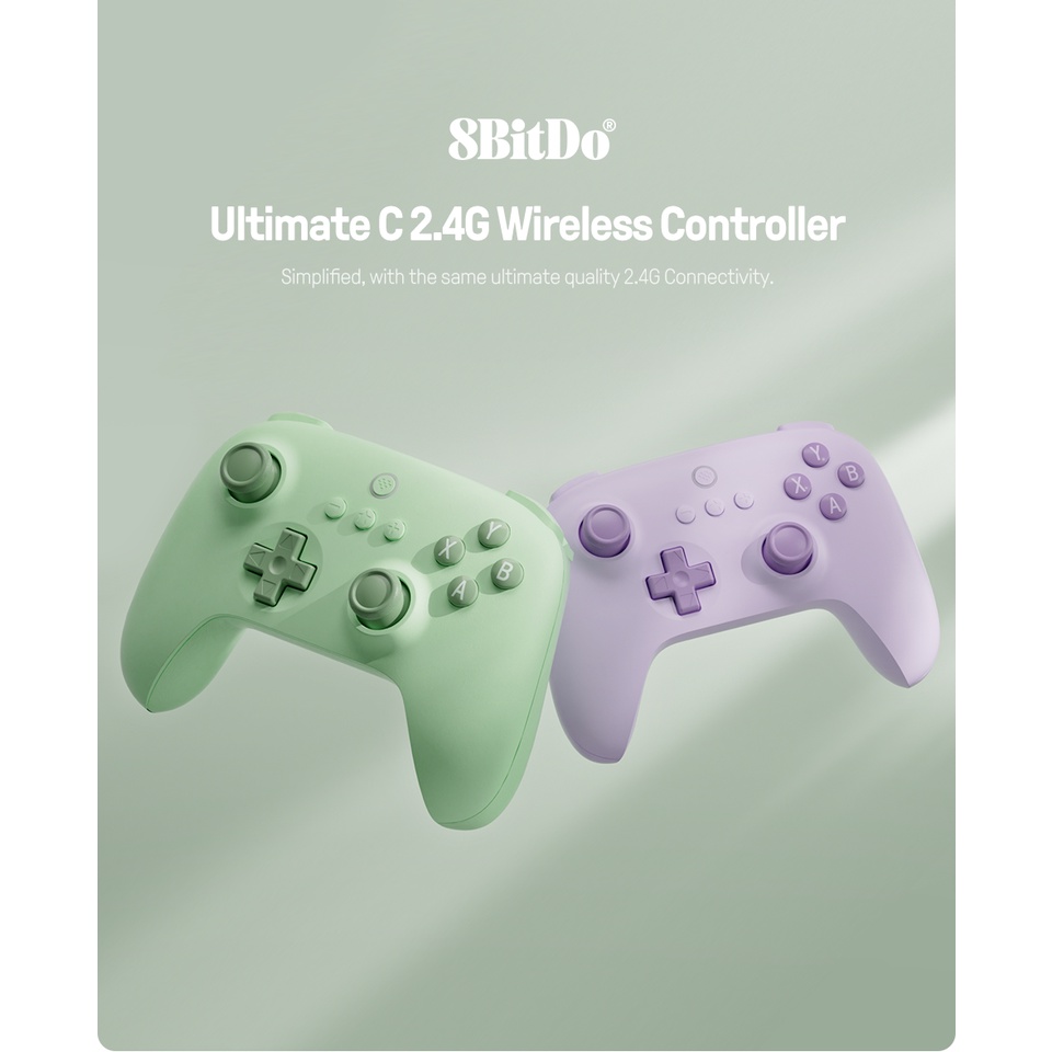 Tay Cầm Chơi Game Không Dây 8bitdo - Cuối Cùng 2.4g Cho pc, windows 10, 11 android