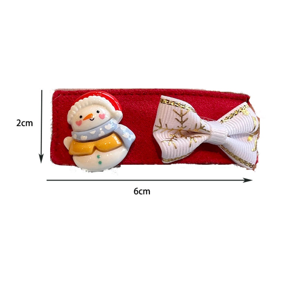 Mới Kẹp Tóc Hình Ông Già Noel / Người Tuyết Đính Kim Sa Lấp Lánh