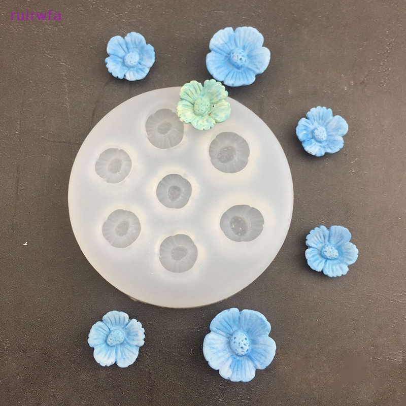 1 Khuôn Silicon Làm Bánh Kẹo diy Hình Hoa Anh Đào mini ruirwfa Mới