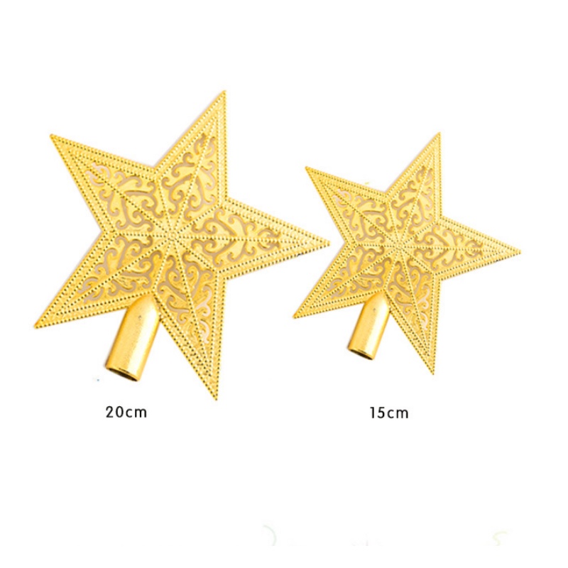 Ngôi Sao Đỉnh Hoa Văn Phụ kiện SD03 trang trí noel trang trí cây thông