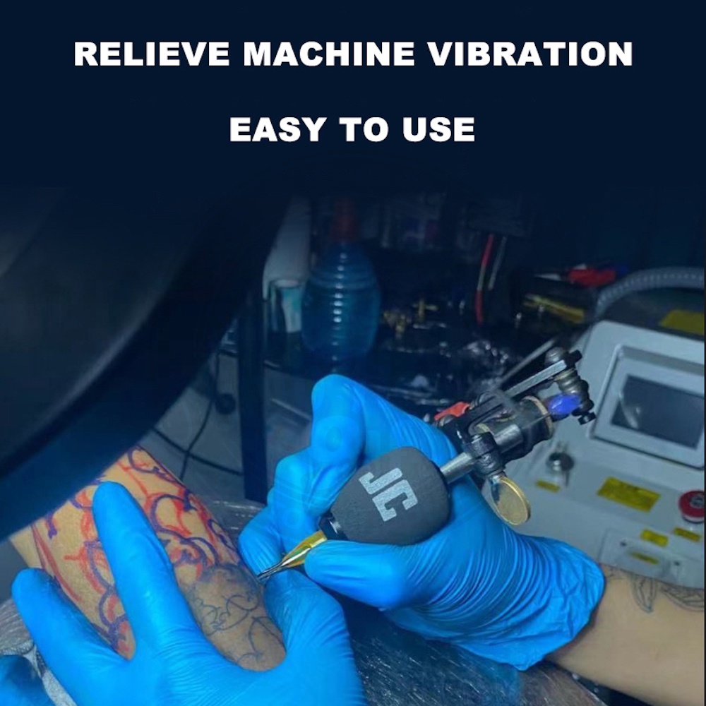 1 Vỏ Bọc Tay Cầm Máy Xăm Hình Bằng Mút Ghi Nhớ Thoải Mái Màu Đen 22-25mm