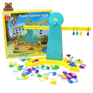 Predolo Montessori Math Early Learning Scale, Stem Monkey Balance Math 4 5 6