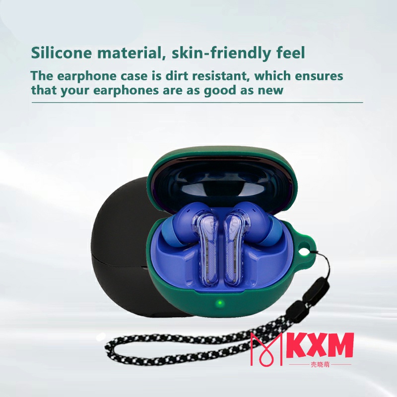 C401 Soundpeats clear case / AIR4 pro / AIR4 / AIR4 LITE CASE Silicone Protective Case Dust-proof Protective Case for SoundPEATS AIR4 / AIR4 LITE / AIR3 / AIR3 PRO /  Air3 Deluxe