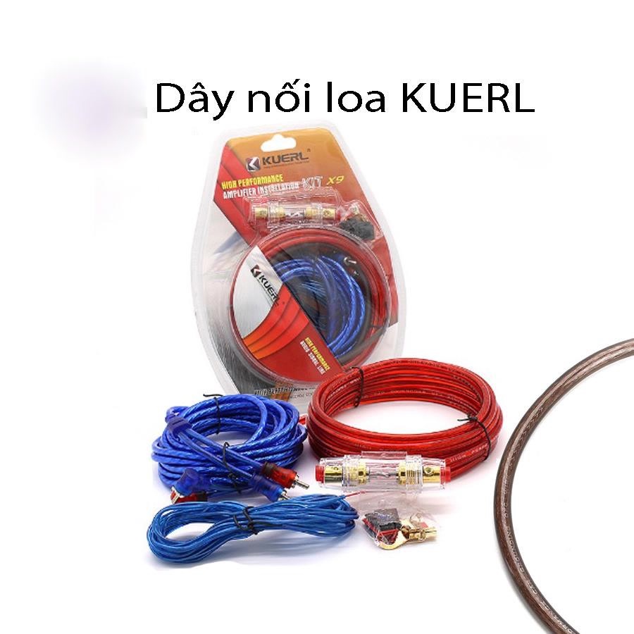 Full Bộ Kit dây đấu nối lắp đặt loa Siêu trầm Ô tô KUERL