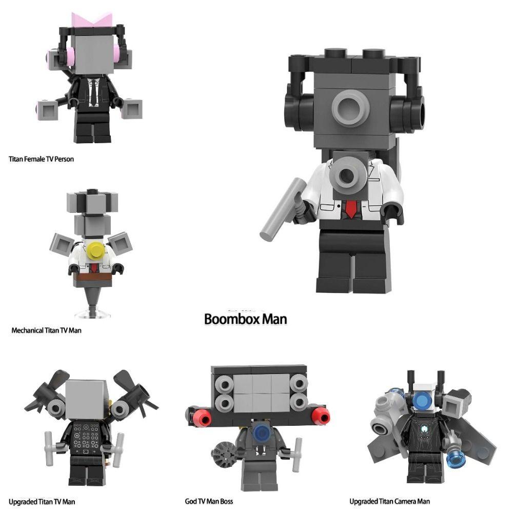 Ivanes Bộ Đồ Chơi Lắp Ráp Mô Hình Máy Ảnh Người Đàn Ông titan tv skibidi mini diy Có Thể Tháo Rời