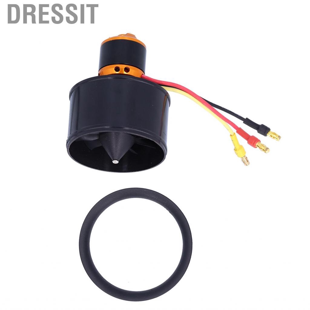 Dressit Motor with 12 Blades Ducted Fan  3‑4S High Temperature Resistance QX Brushless for RC Plane Helicopter