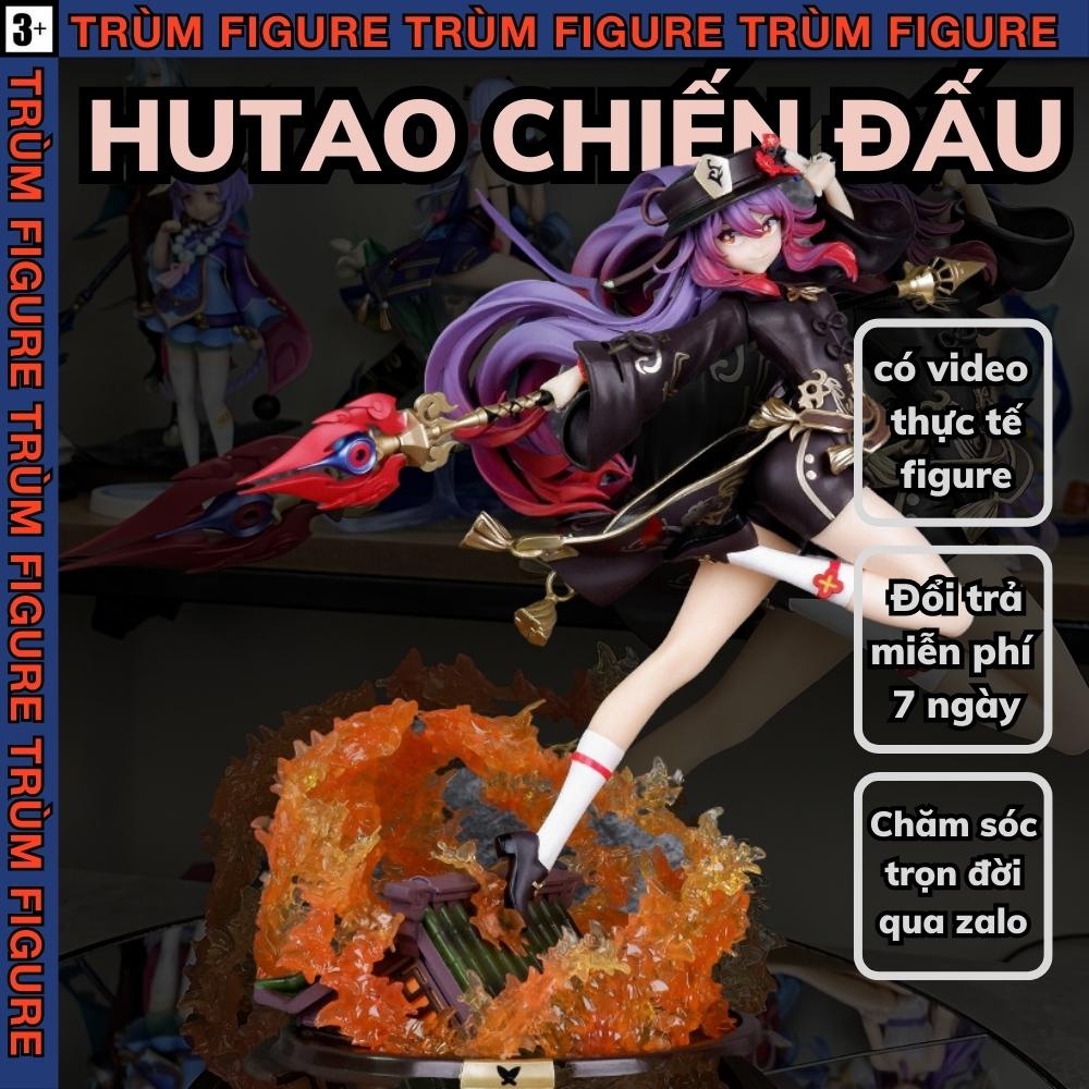Mô Hình, Figure Genshin Impact Bé Hutao Chiến Đấu Anime, Game - Full Box Trùm Figure