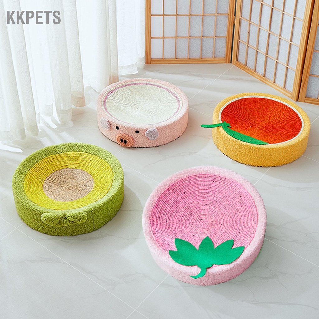 KKPETS Cat Scratcher Bed Salu hình tròn Lounge để bảo vệ đồ nội thất bằng móng vuốt