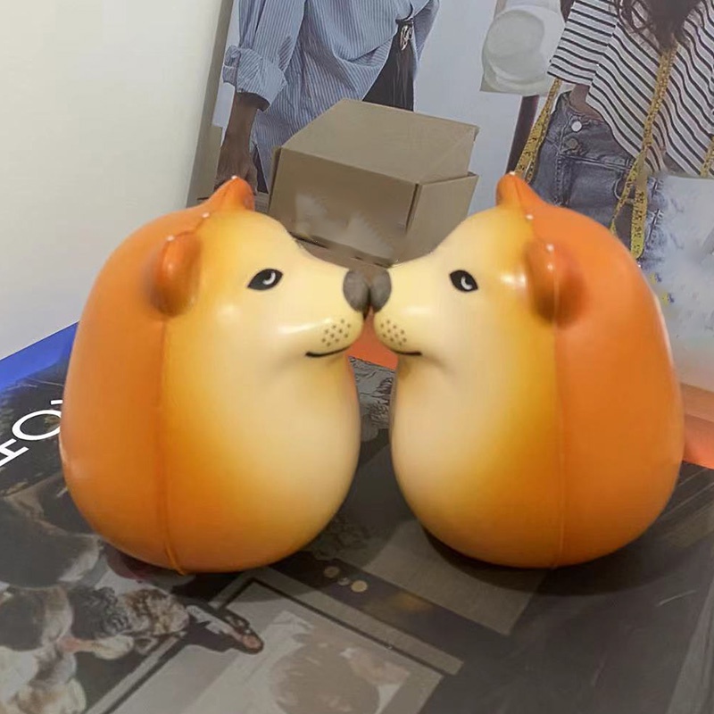 Kawaii Đồ Chơi Nắn Bóp Đàn Hồi Giảm stress Hình Chú Chó shiba inu