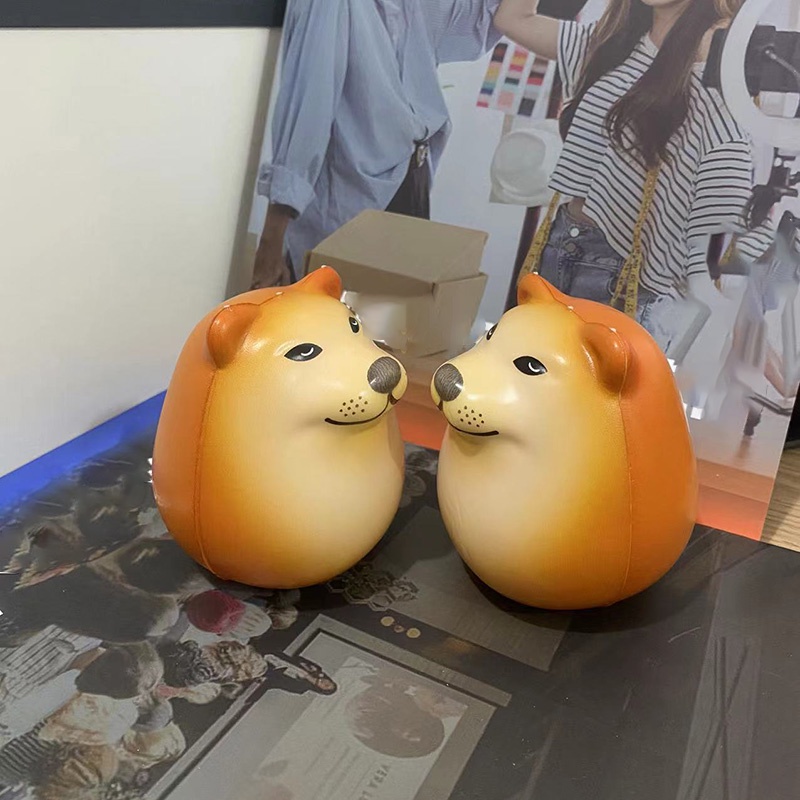 Kawaii Đồ Chơi Nắn Bóp Đàn Hồi Giảm stress Hình Chú Chó shiba inu