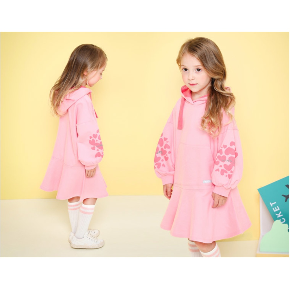 Váy nỉ hoodie hồng jbqgop08