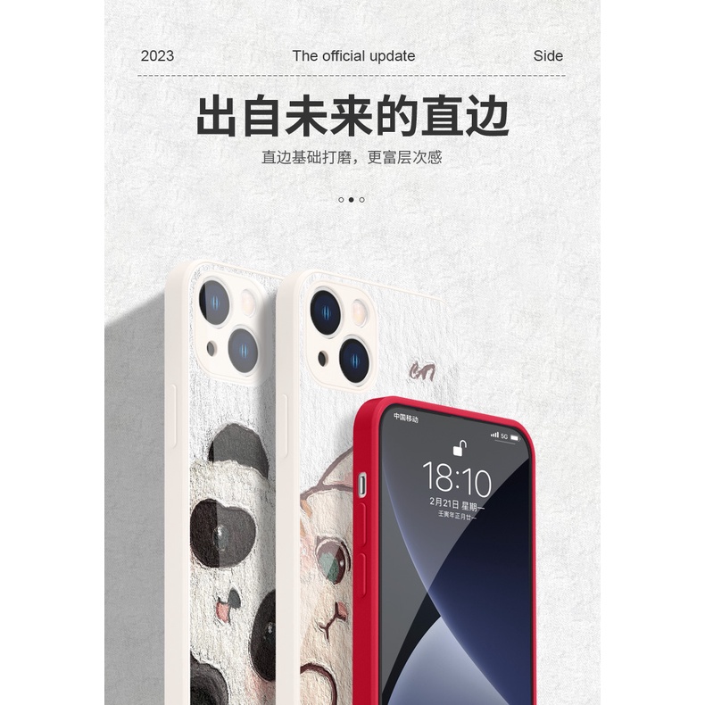 Ốp Điện Thoại In Hình Gấu Trúc / Mèo Cho iphone 15pro 14 promax 13Pro 12 mini 11 xsmax 7 8plus xr