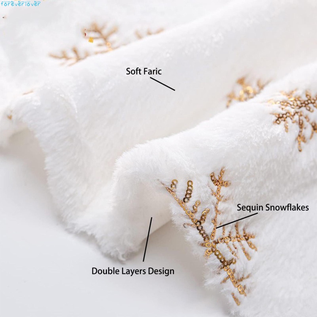 Thảm Lông Cỡ Lớn Trang Trí Cây Thông Giáng Sinh