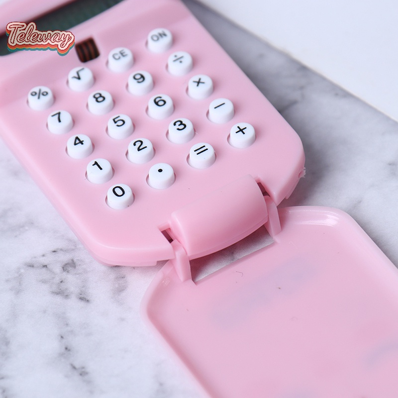 Máy Tính Bỏ Túi Mini  Có Móc Khóa Sáng Tạo Kích Thước Bỏ Túi Dùng Trong Văn Phòng