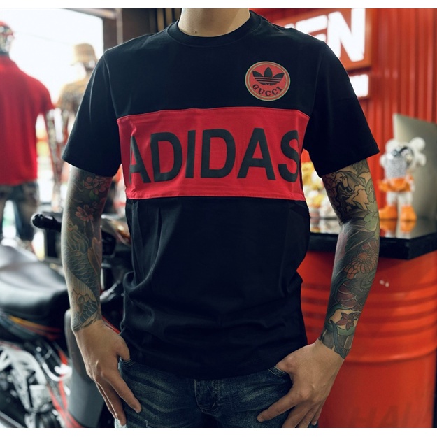 Áo Thun Gucci-Adidas Đen_Gc05