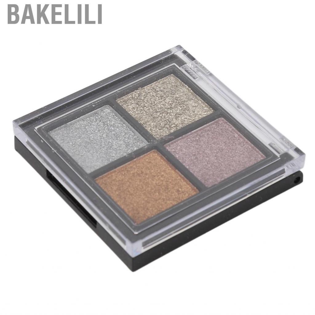 Bakelili Nail Art  4 Colors Long Lasting Easy Applying Portable Metallic Effect Pigment Set Wide Application for Home