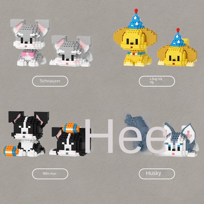 Bộ Đồ Chơi Lắp Ráp Chú Chó hakimi