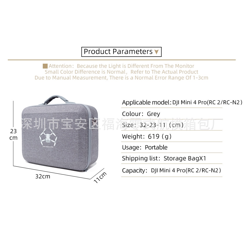 Phù Hợp Túi Đựng Bảo Vệ Cho dji mini 4 pro mini 4 pro mini4 pro changfei
