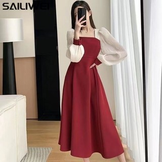 SAILIWEI Chic váy nữ Đầm Body Cho thời váy Minimalist Cổ điển xu hướng hàn quốc WLQ23914W1 48Z231130