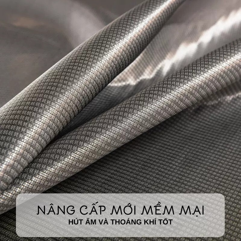 Chiếu điều hòa làm mát, chiếu lụa băng cao cấp màu xám nhạt giúp massage giảm nhiệt mùa hè - KT 1m5x2m, 1m8x2m