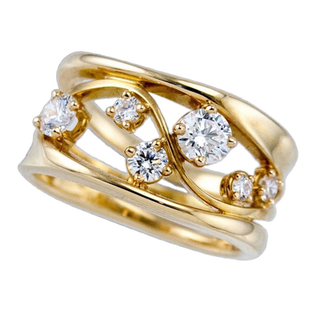 Xia| Nhẫn Bắt Mắt Bằng Hợp Kim Tinh Tế Thời Trang Cho Nữ