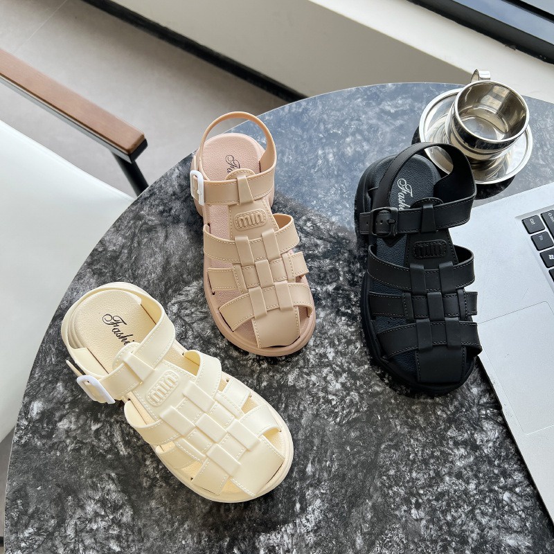 Sandal Đế Xuồng Dày Dặn Phong Cách Thời Trang retro Mùa Hè Mới Dành Cho Nữ